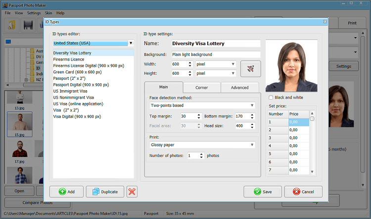 passport photo cropping tool