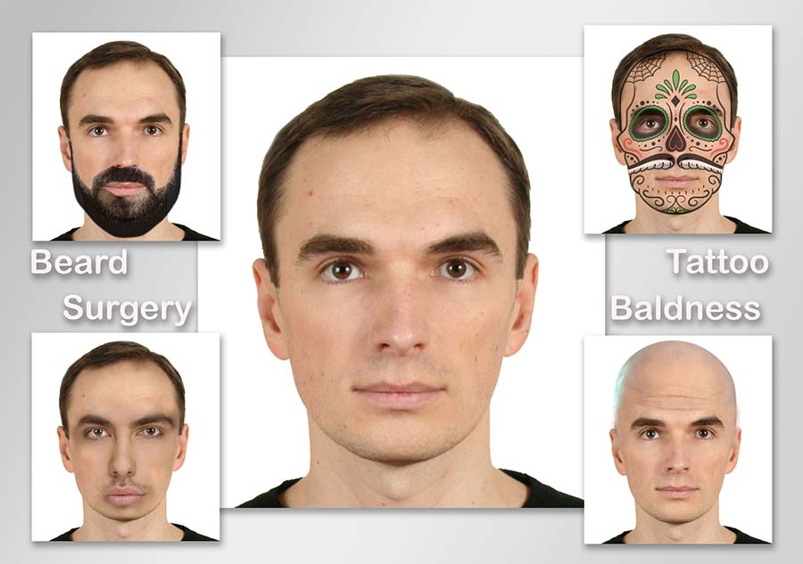 passport photo facial hair