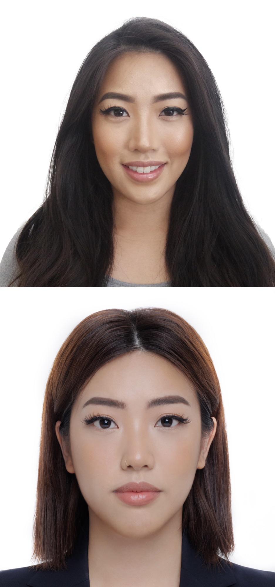 passport photo makeup