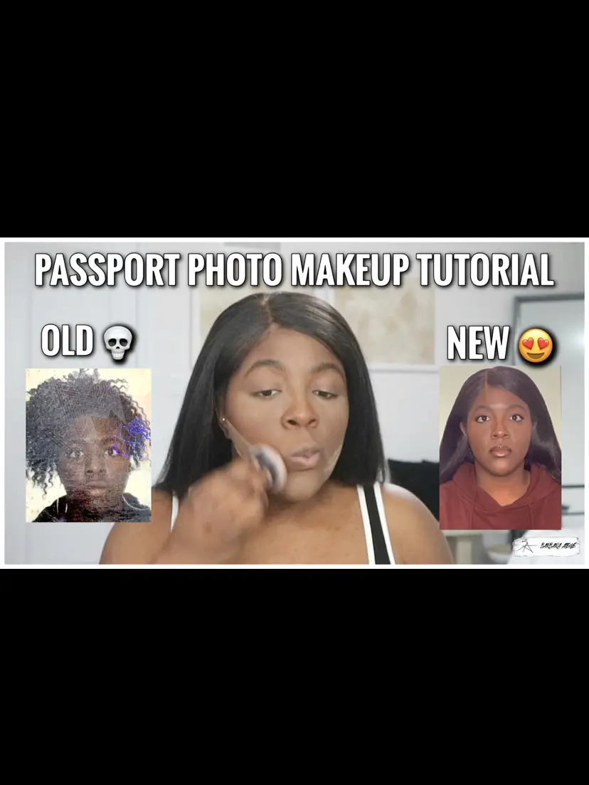 passport photo makeup