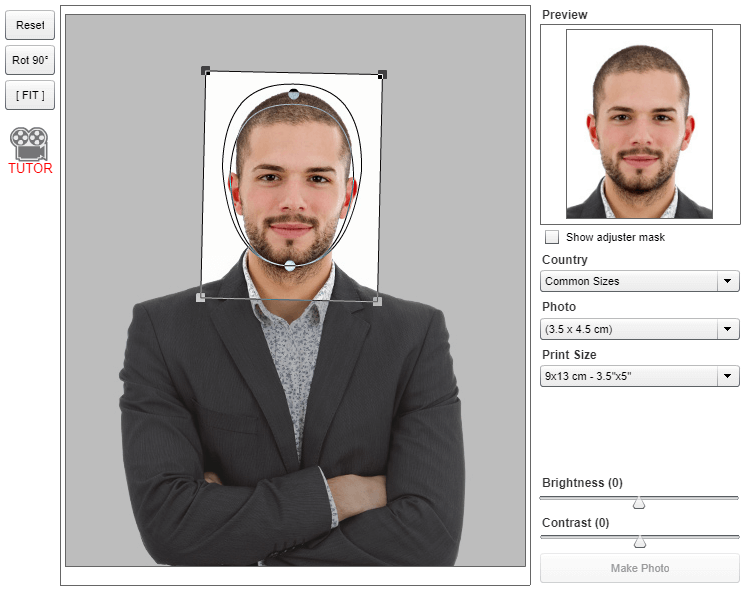 passport photo resize