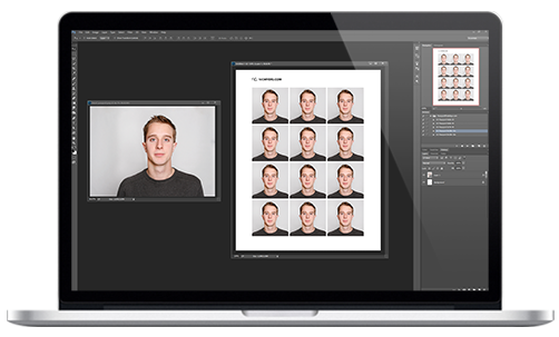 passport photo template photoshop