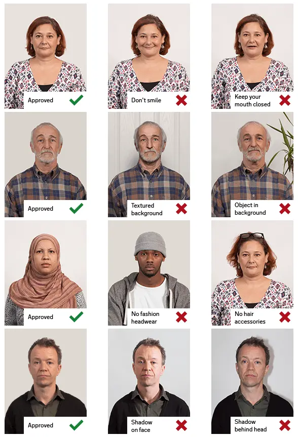 passport photos guidelines