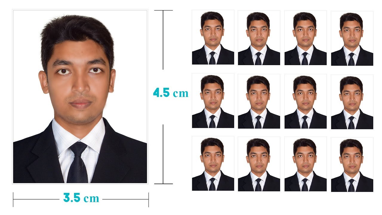 passport picture size