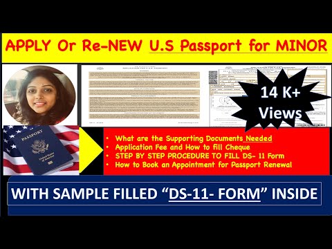 passport renew for minor