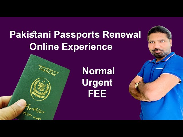 passport renew online pakistan