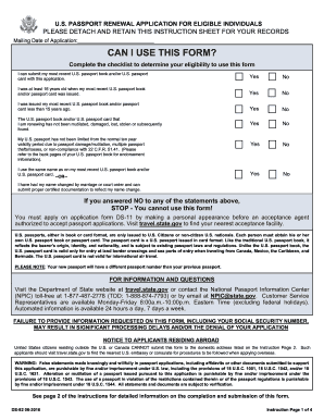 passport renewal paperwork