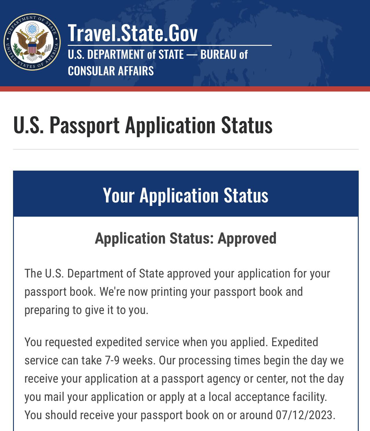 passport renewal status tracking