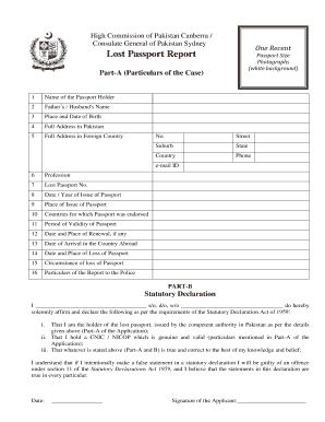 passport report lost