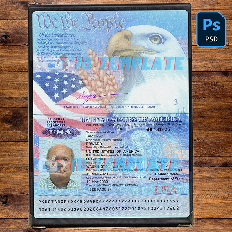 passport sample usa