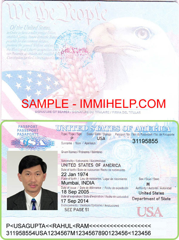 passport scan example