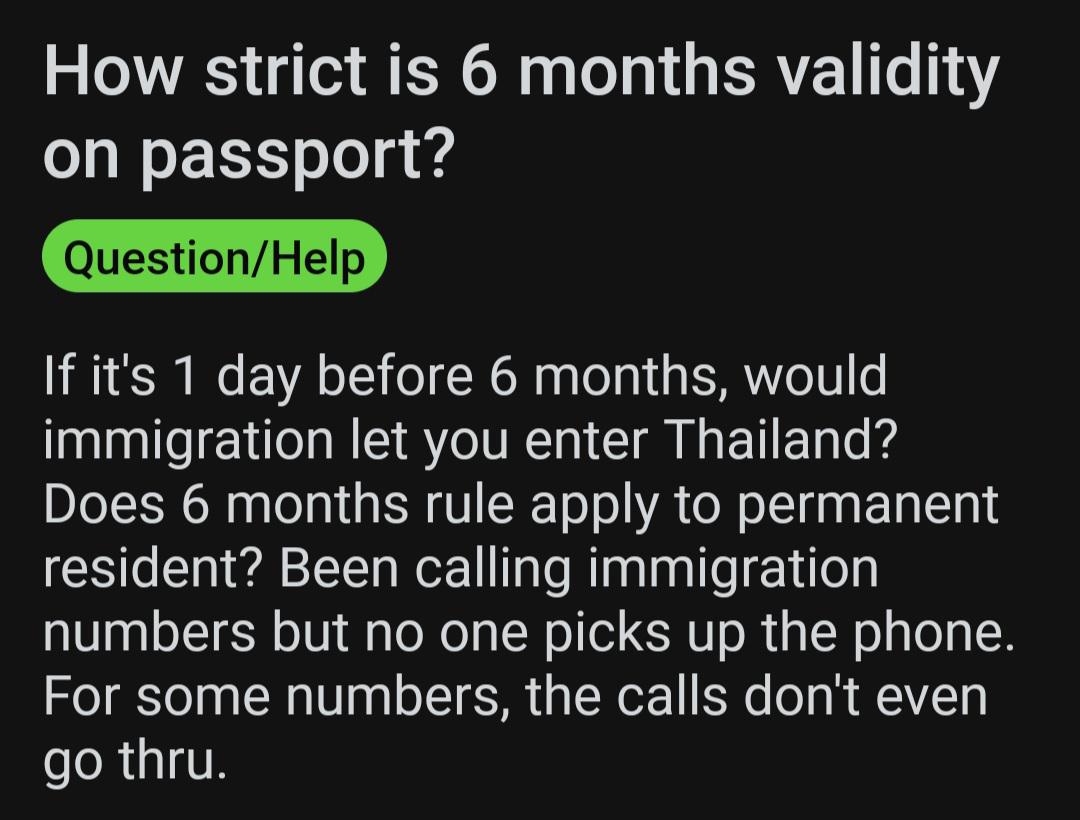 passport six month rule