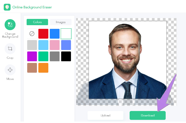 passport size photo background change online