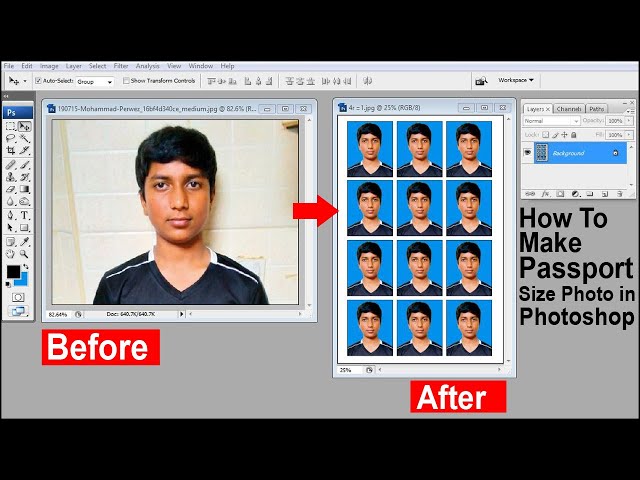 passport size photo dimensions india