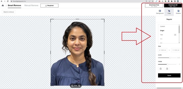 passport size photo measurement in cm