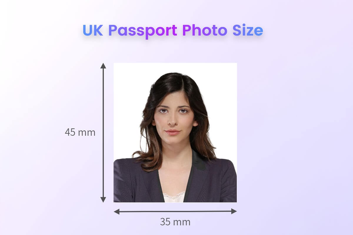 passport size photo measurements