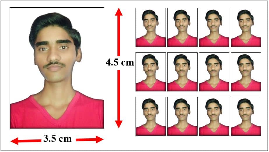 passport size photo measurements