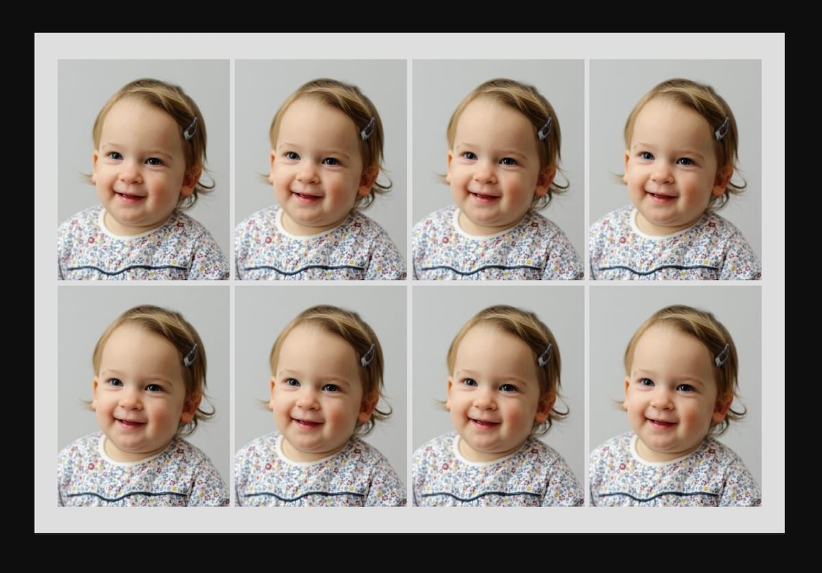 passport size photo print