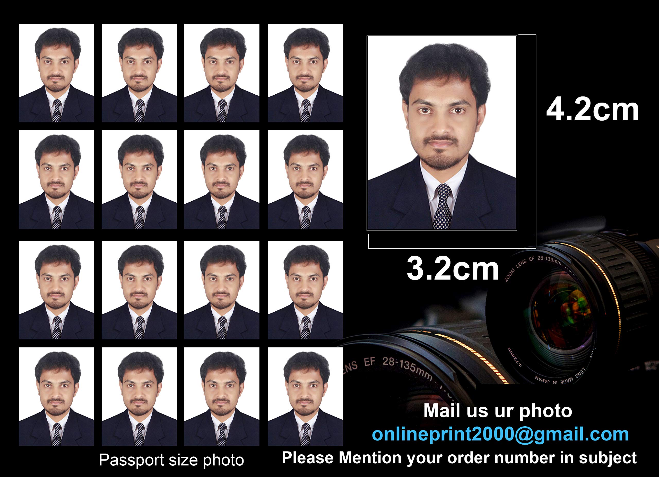 passport size photo size in cm