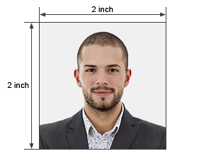 passport size photo size in inches