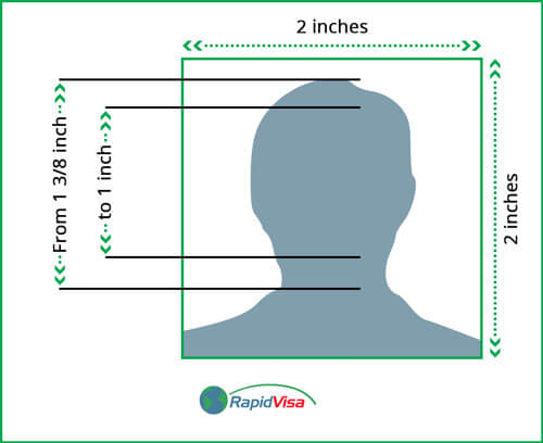 passport size photo size in inches