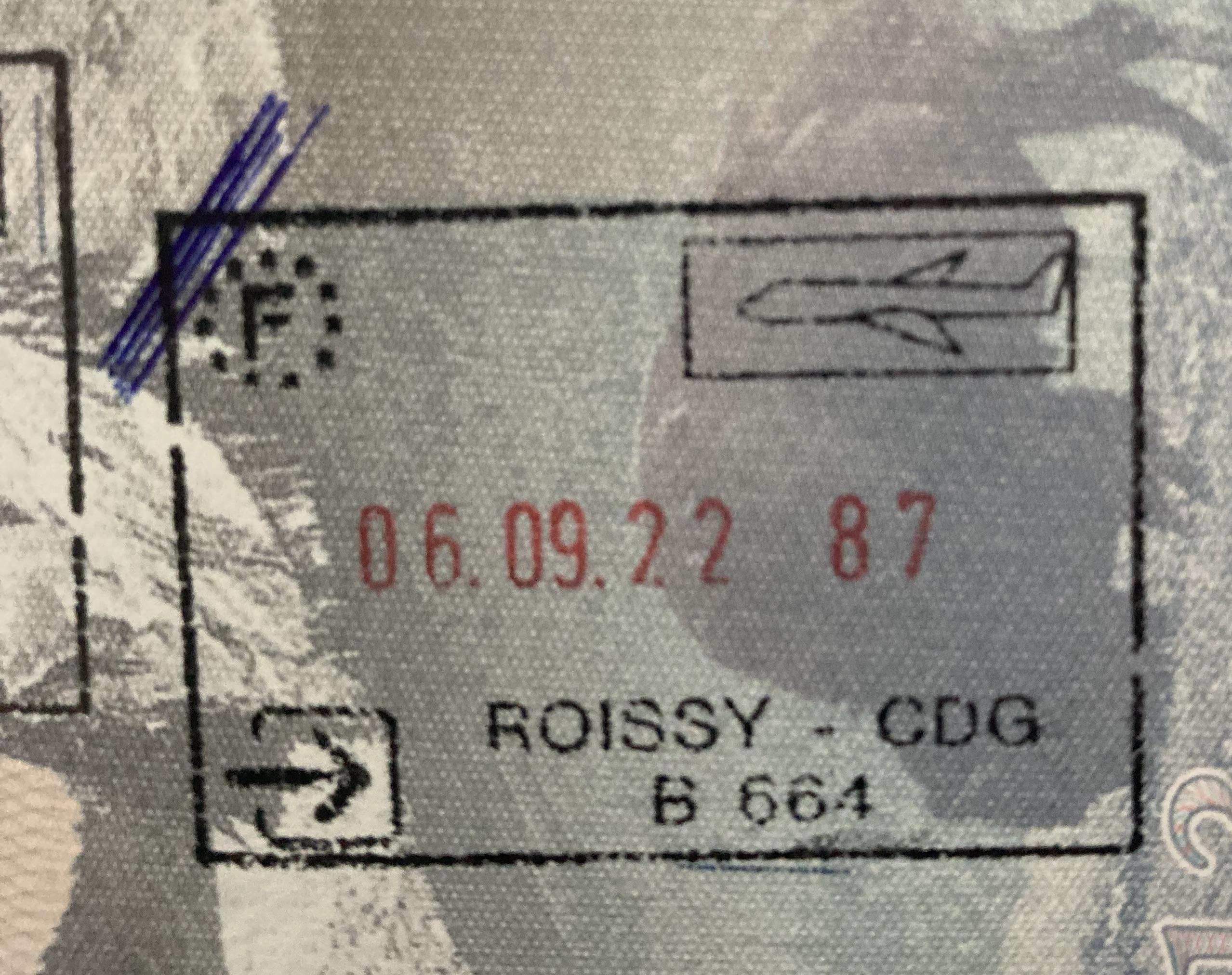 passport stamp france