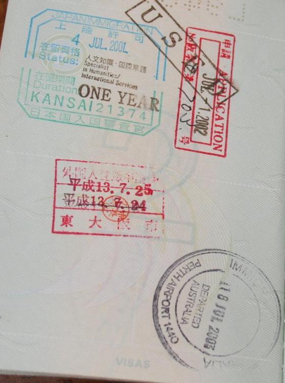 passport stamp japan