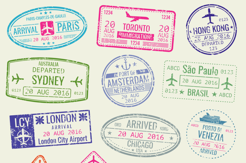 passport stamps