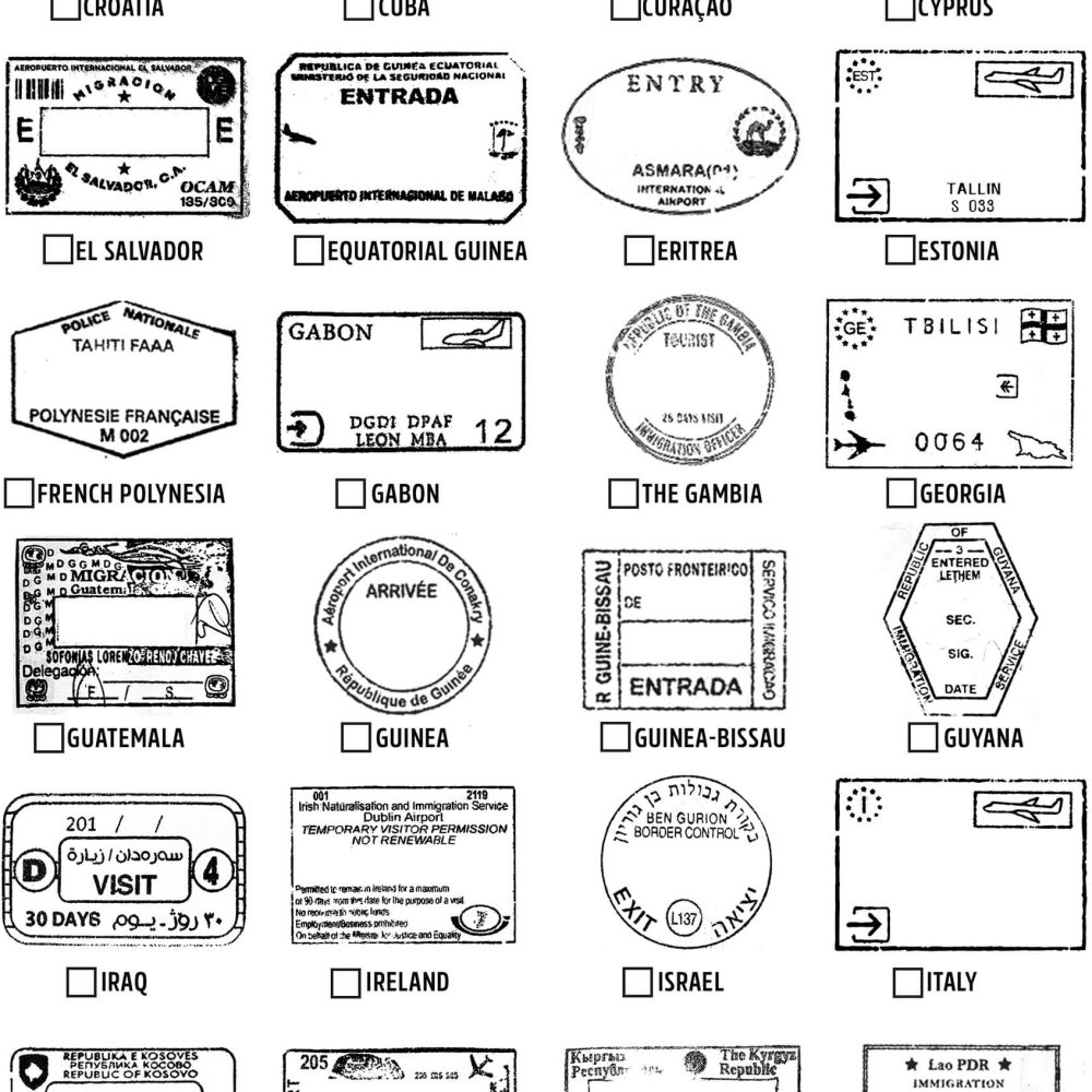 passport stamps