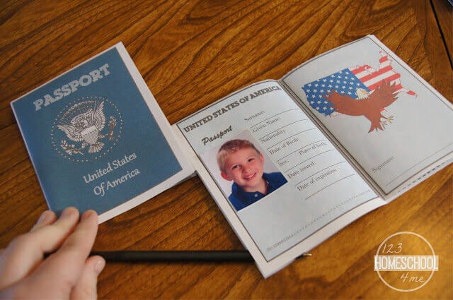 passport template printable