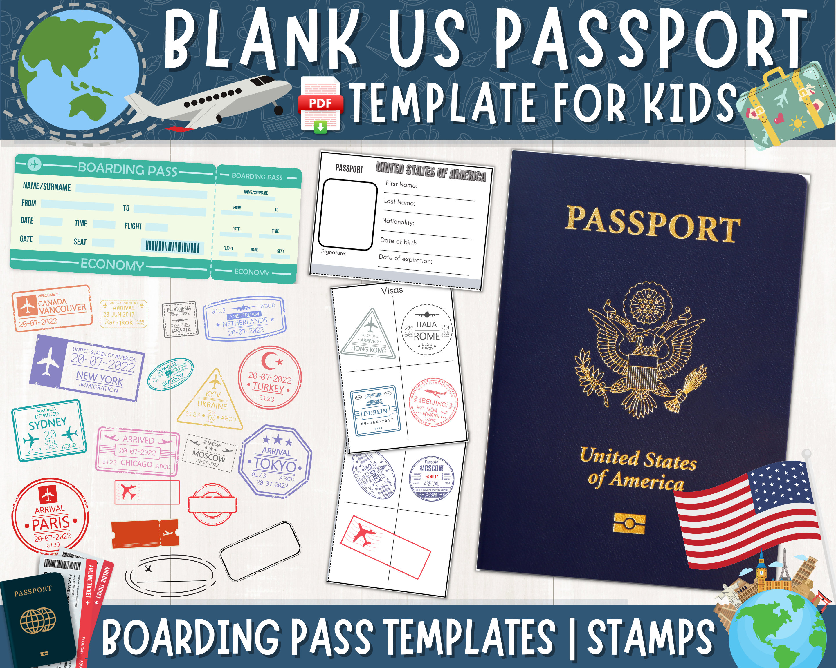 passport template