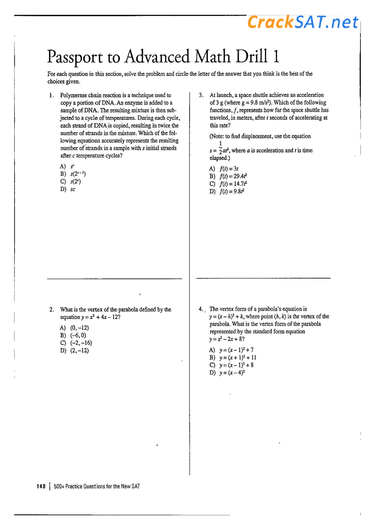 passport to advanced math