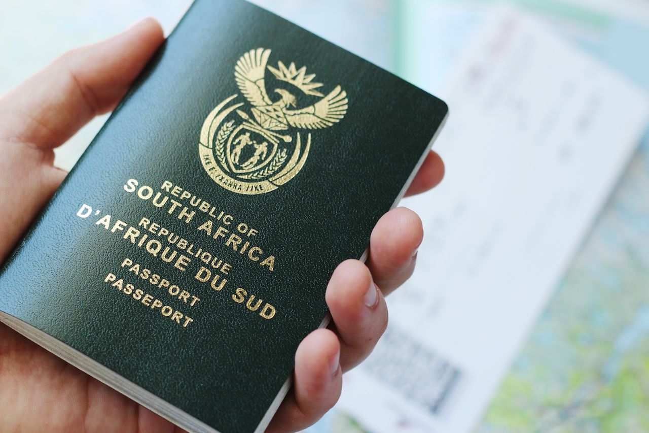 passport to south africa