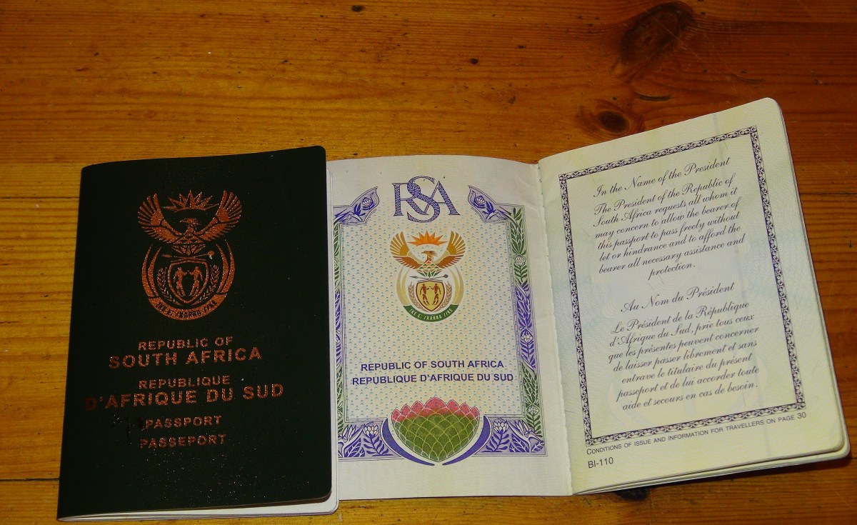 passport to south africa