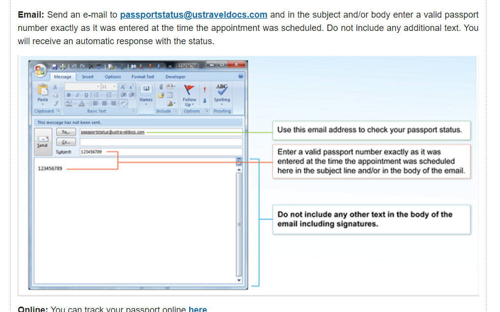 passport tracking ustraveldocs