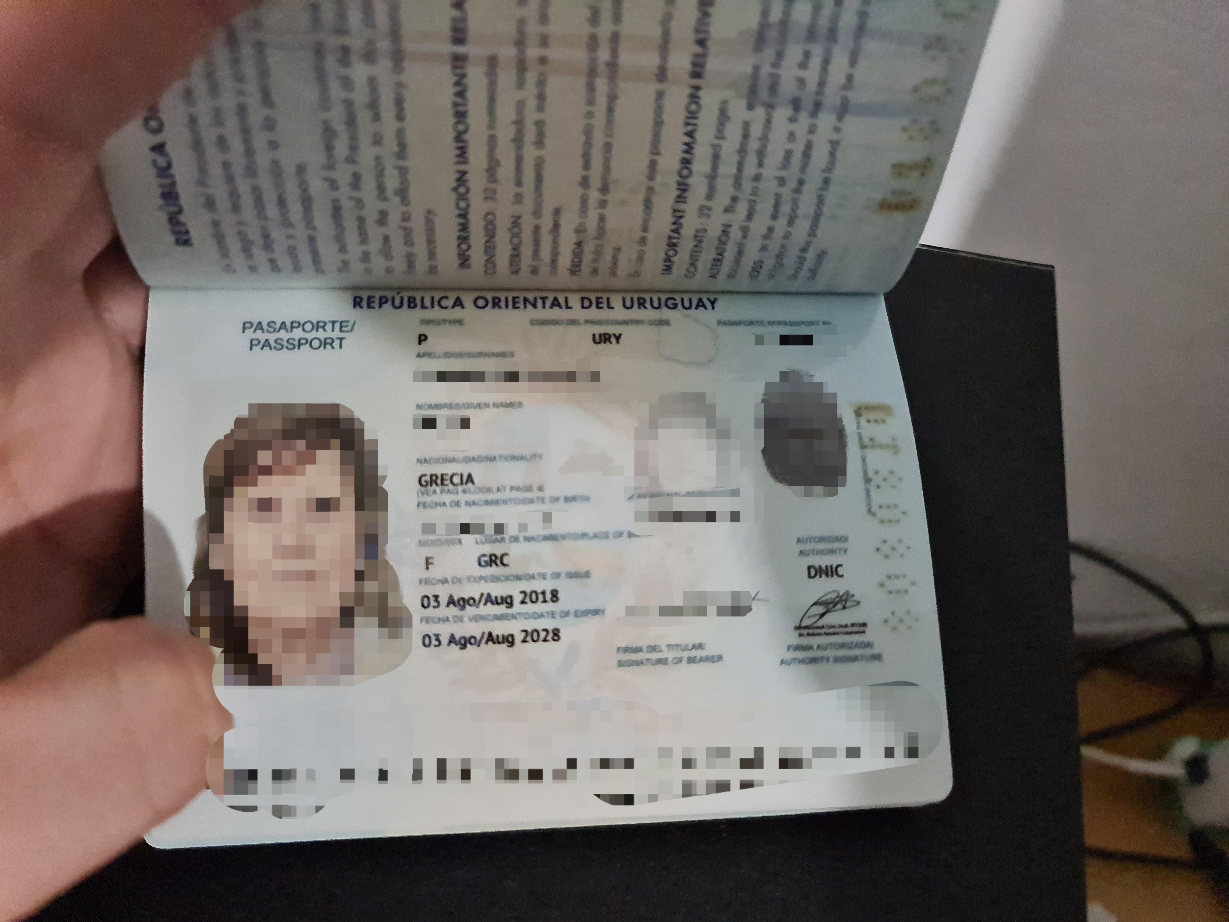 passport uruguay