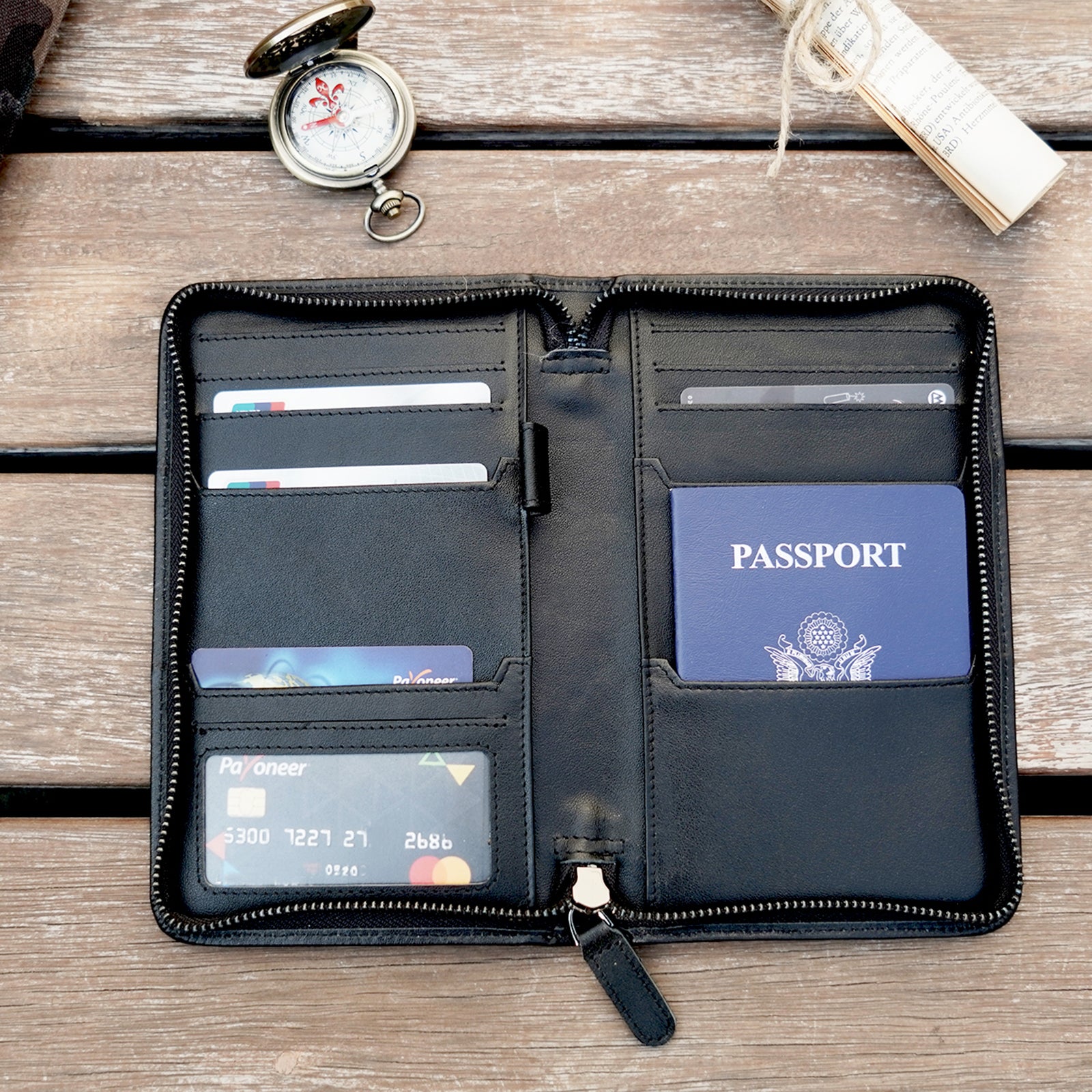 passport wallet for mens