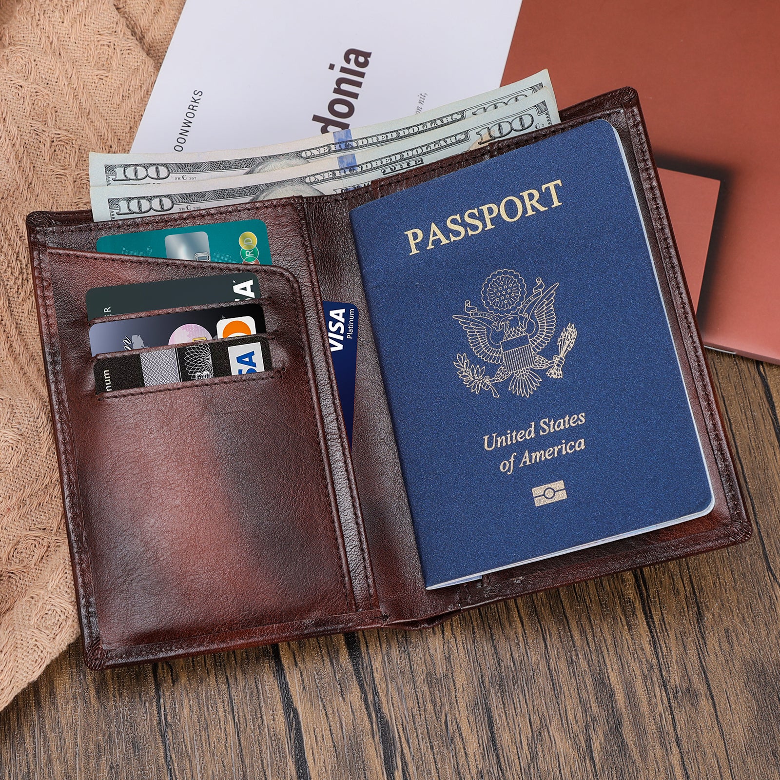 passport wallet for mens