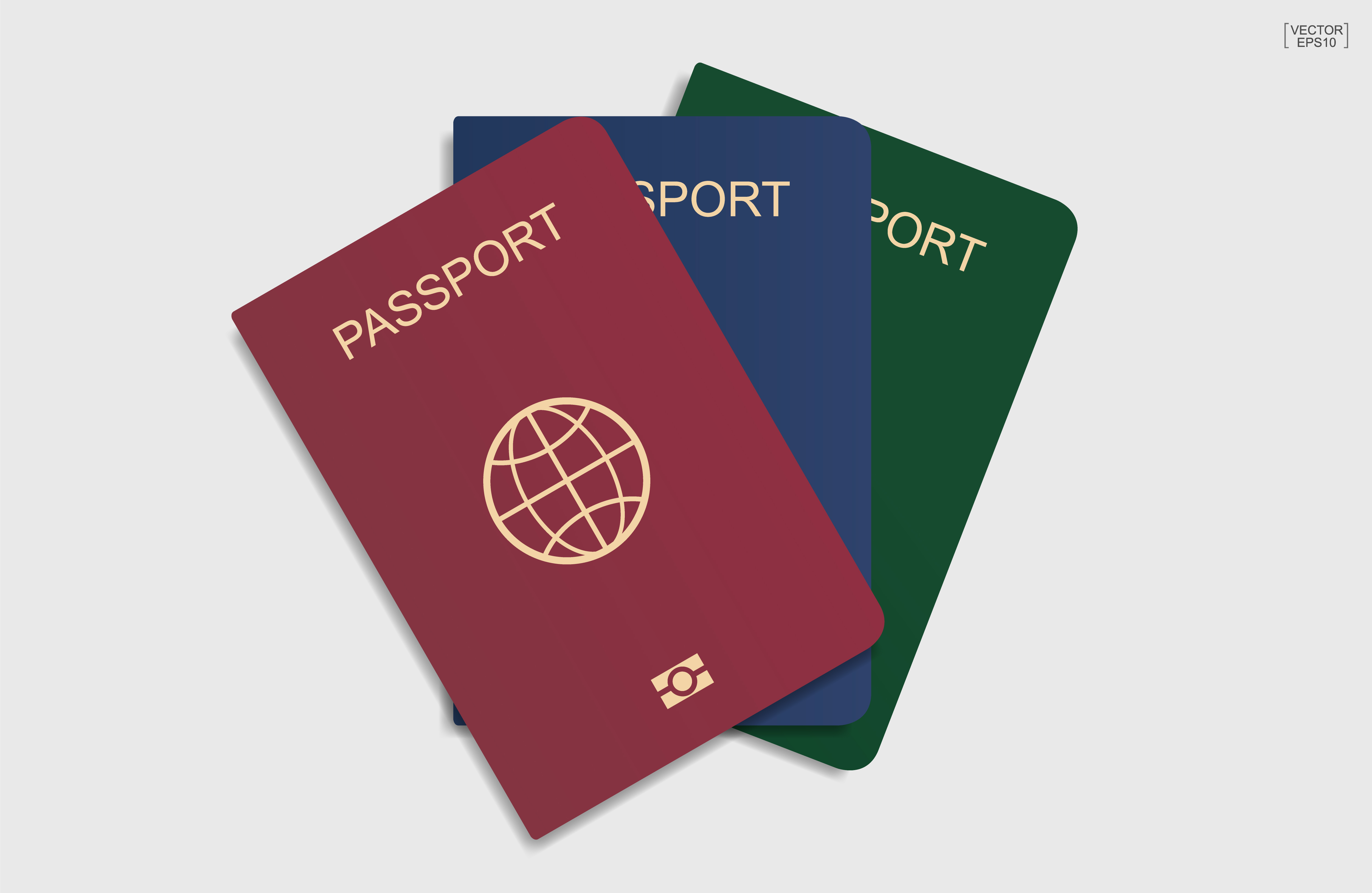 passport white background