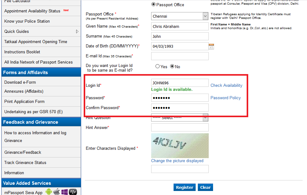 permanent address in passport