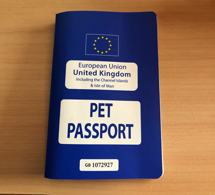 pet passport.