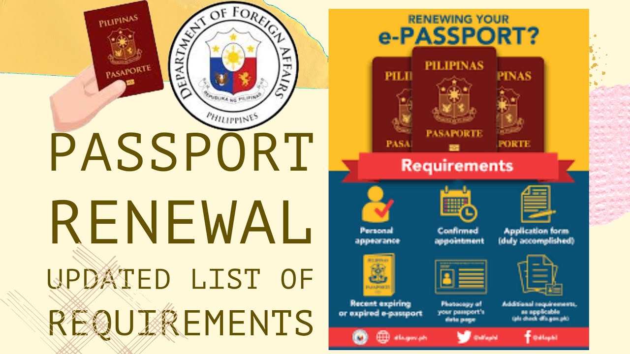 philippines renewal passport requirements