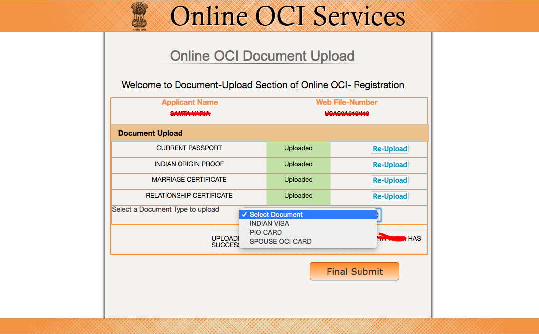 place of issue us passport oci