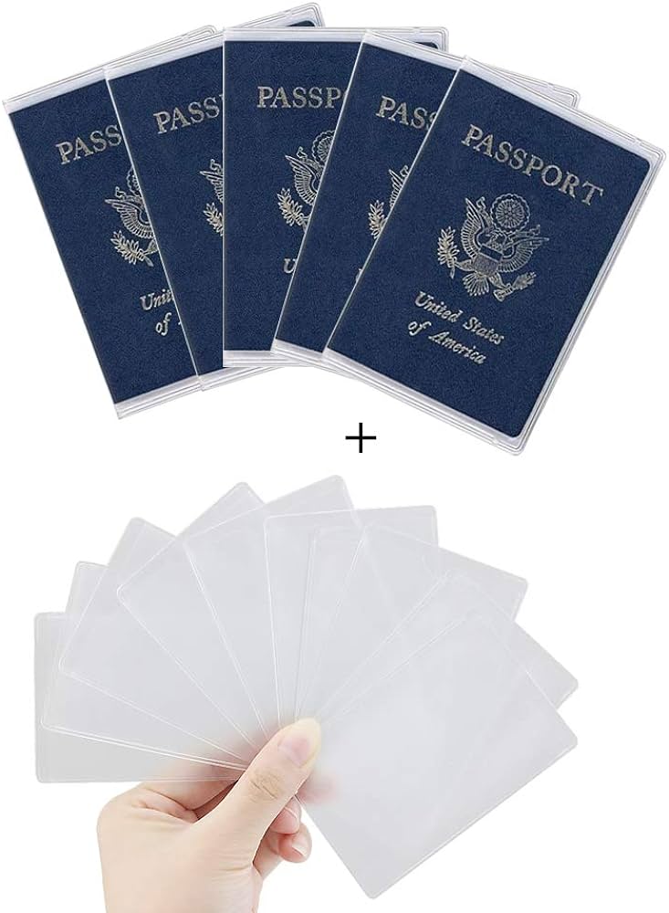 plastic passport cover