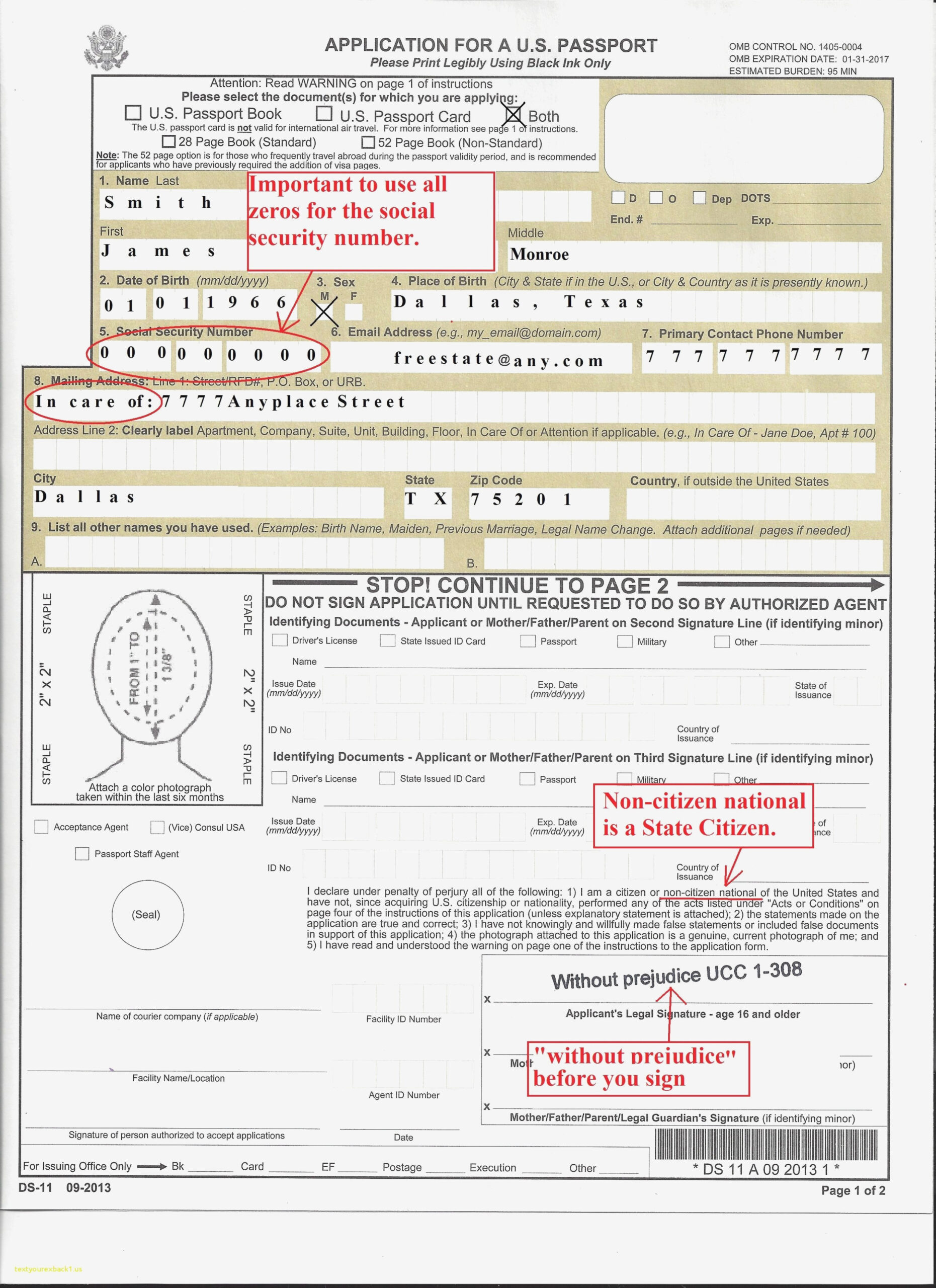 printable ds 11 passport form