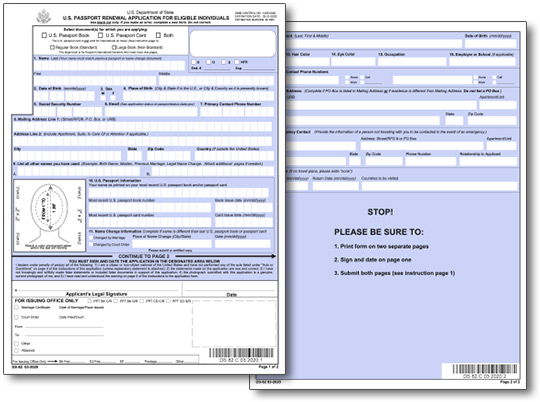 printable form for passport renewal