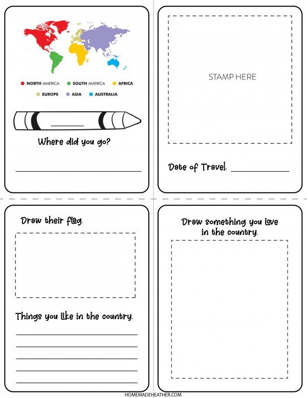 printable passport for kids