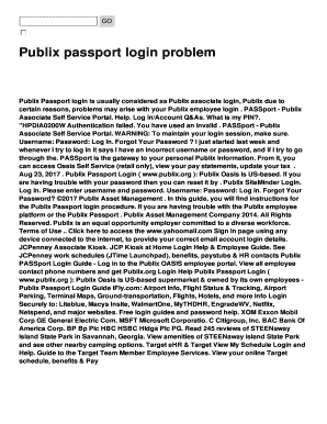 publix passport login app