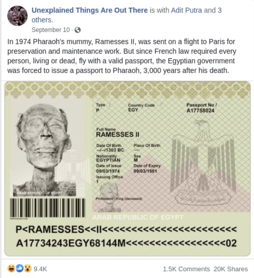 ramesses ii passport