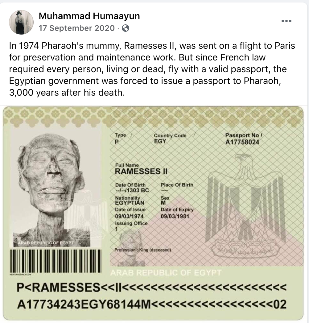 ramses ii passport